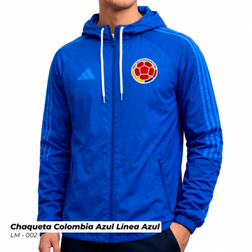 LM-002 CHAQUETA COLOMBIA AZUL LINEA