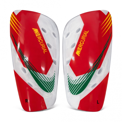 CR-917 CANILLERA MERCURIAL NIKE PEQUEÑO BLANCO / ROJO ST