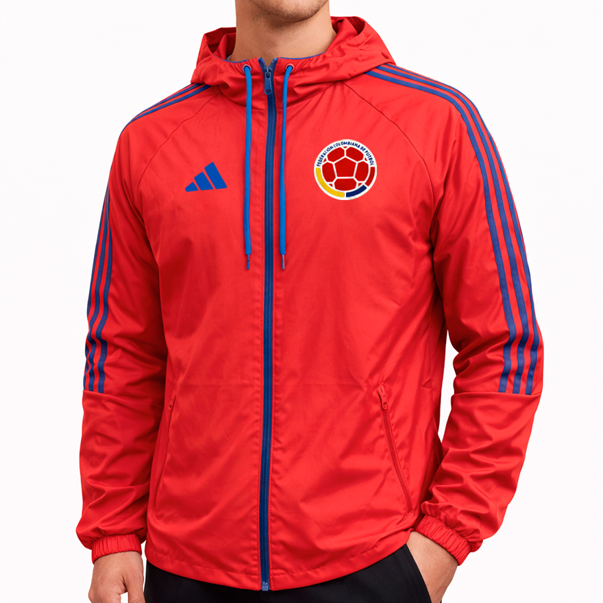LM-005 CHAQUETA COLOMBIA ROJO LINEA AZUL